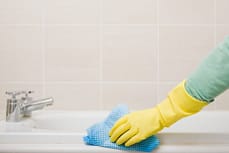 bathroom cleaning